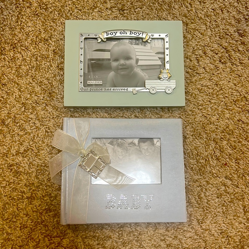 New Baby Boy picture frame and photo album